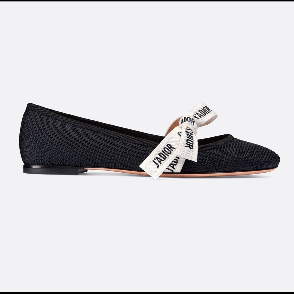 CHRISTIAN DIOR
Printed Bow Accents Flats